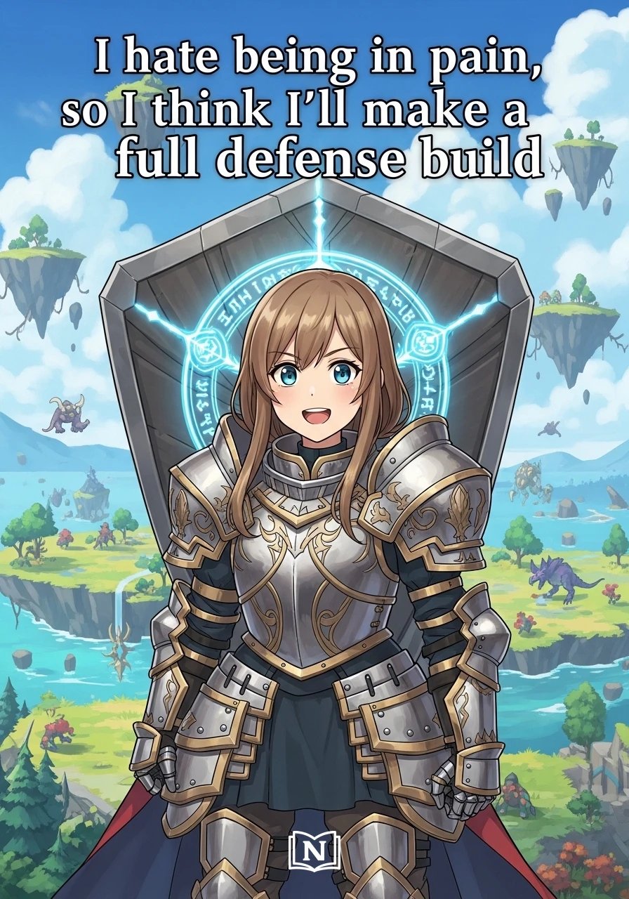 I hate being in pain, so I think I'll make a full defense build Novel